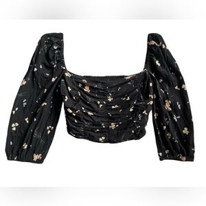 Wilfred Black Floral Blouse